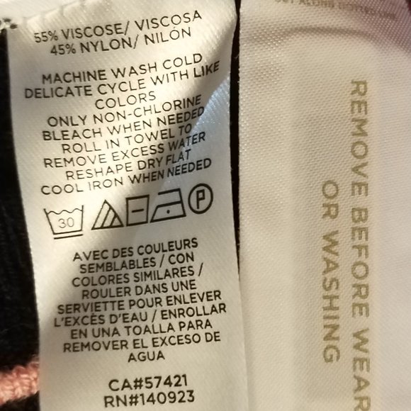 Ann Taylor Black Striped Ribbed Sweater - Large L - NWOT - Picture 9 of 10